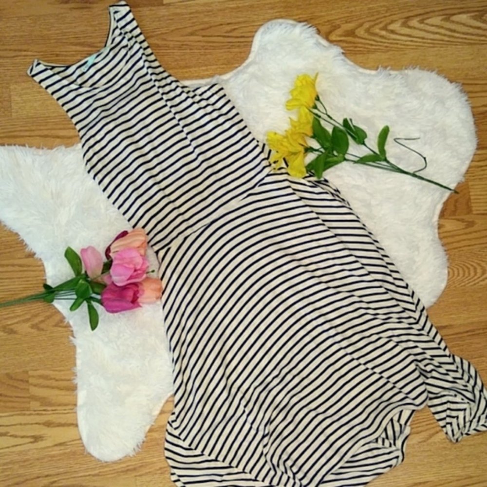 2/$24 Maurice's Black Stripe Sleeveless Dress